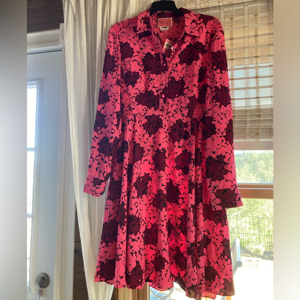 Kate Spade Bubble Dot Smocked Dress - Picture 4 of 9